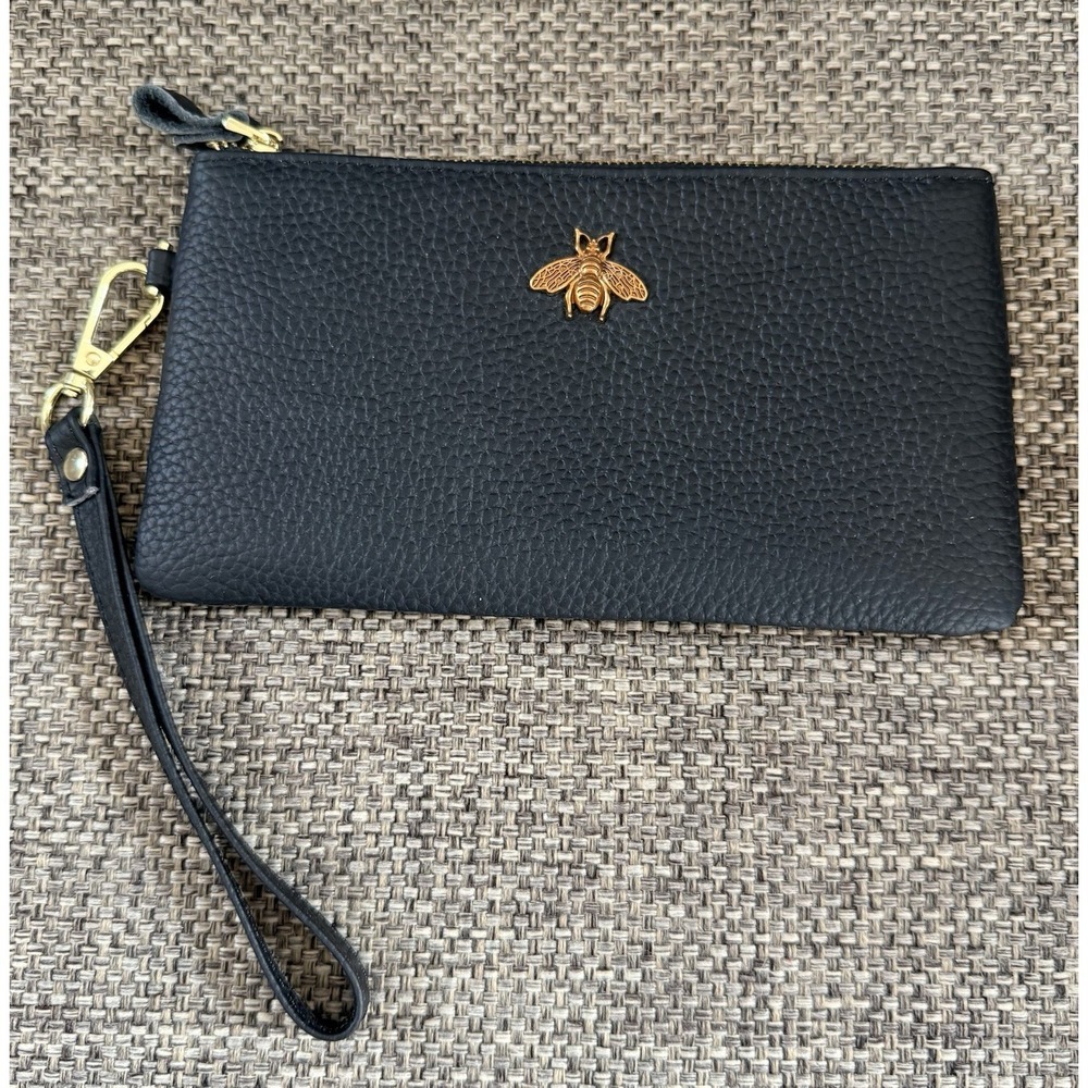 imeetu Women's Wristlet Clutch Purse Leather Cell Phone Wallet Handbag Black